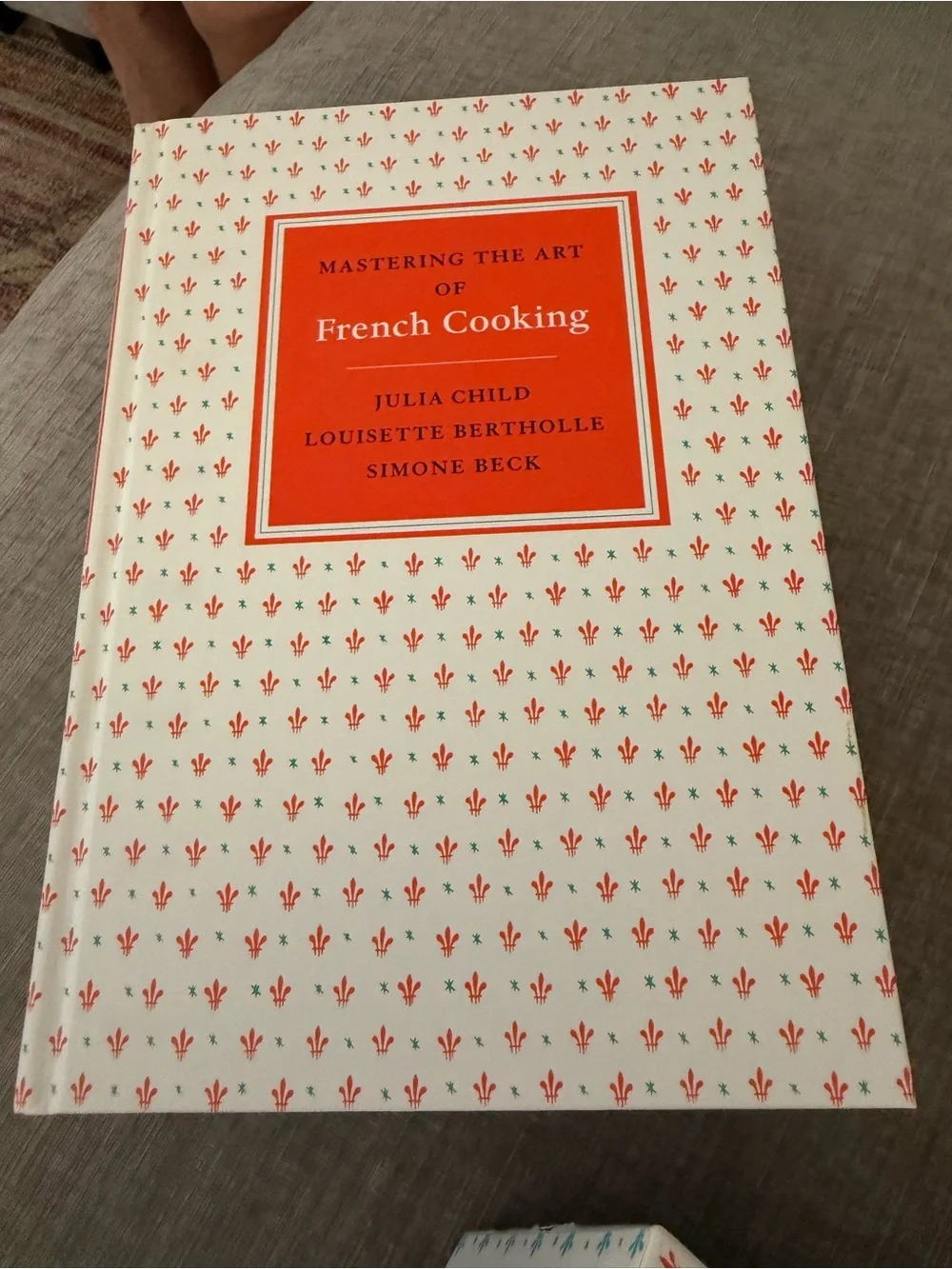 Julia Child Mastering the Art of French Cooking - Cream & Red Cover